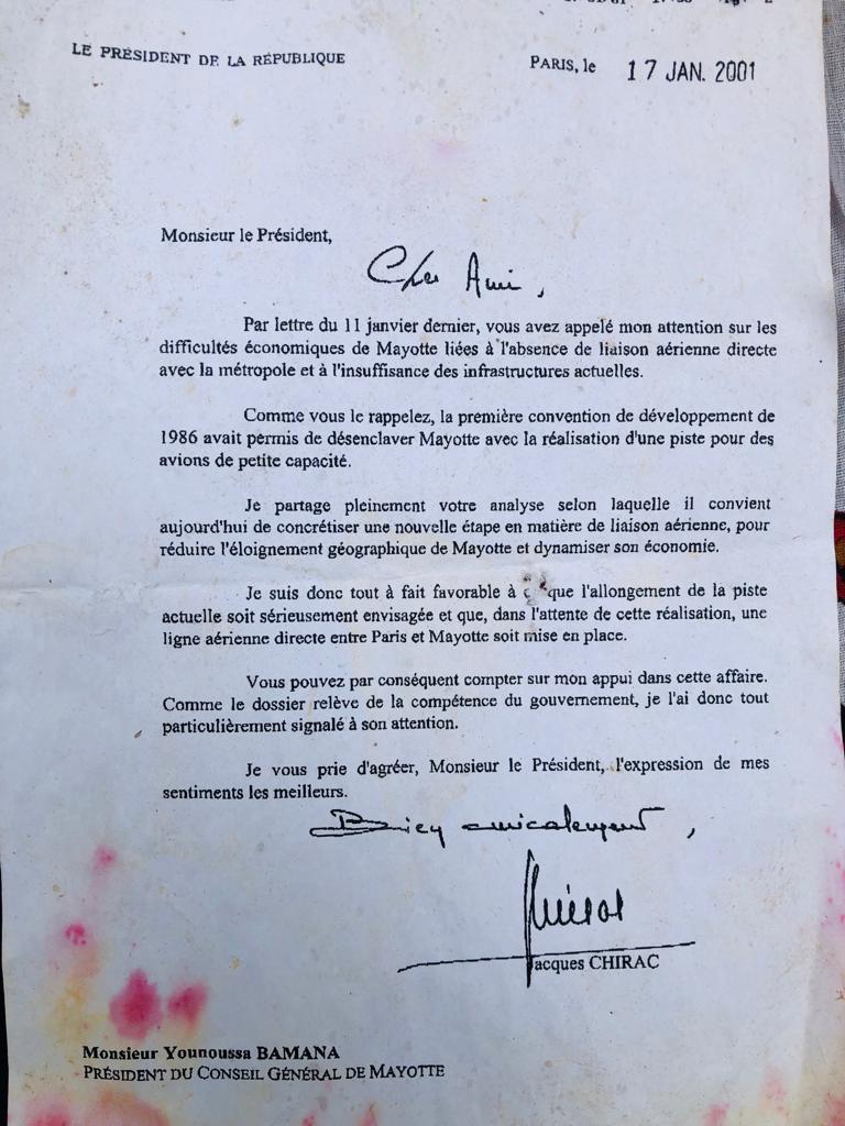 Pièce d’archives : La piste longue en 2001 déjà le Président Chirac l’annonçait