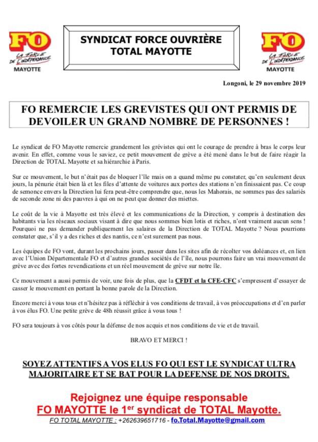 Fin de conflit chez Total