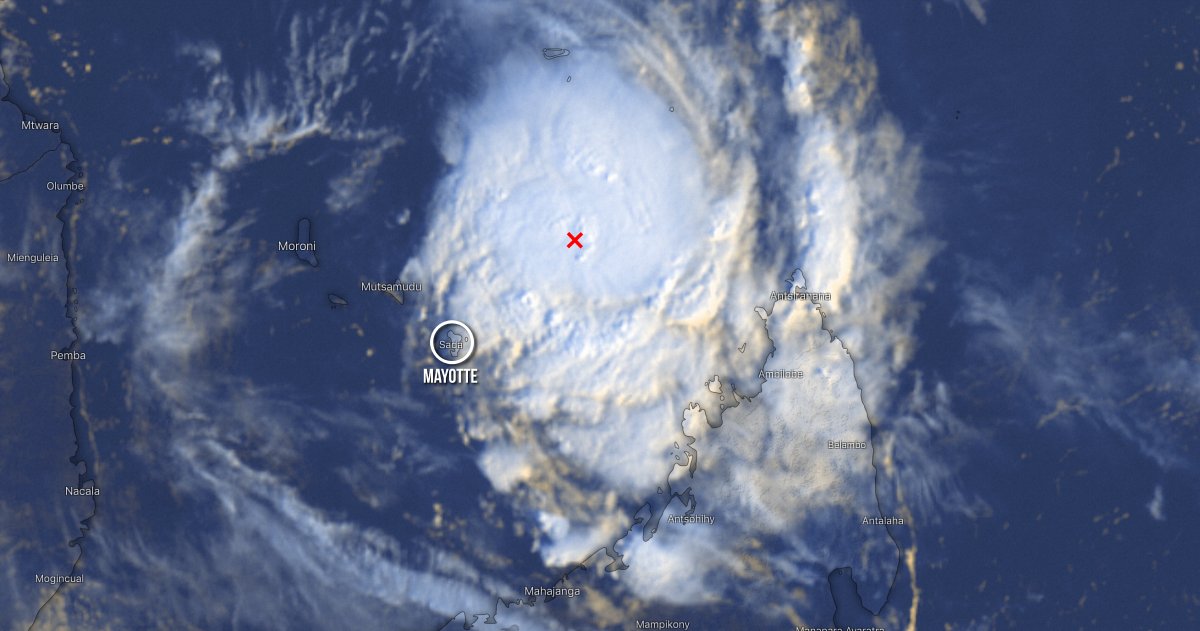 Position du cyclone à 9h00
