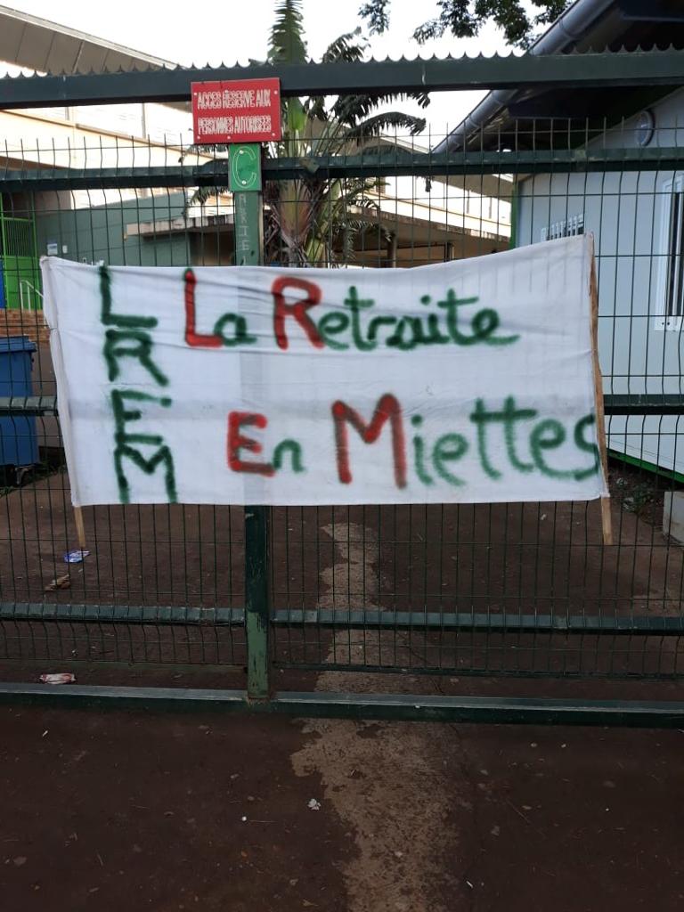 Manifestation en cours à Passamainty