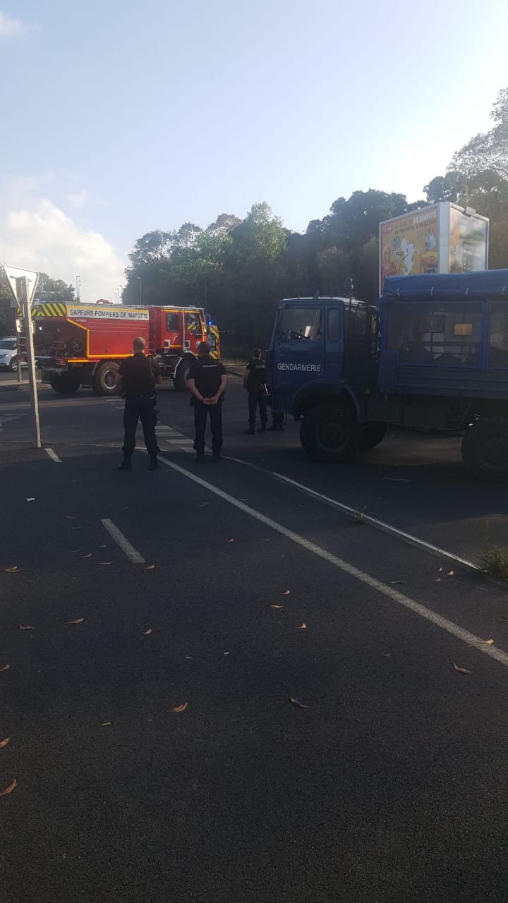 Les gendarmes interviennent dans la manifestation des pompiers