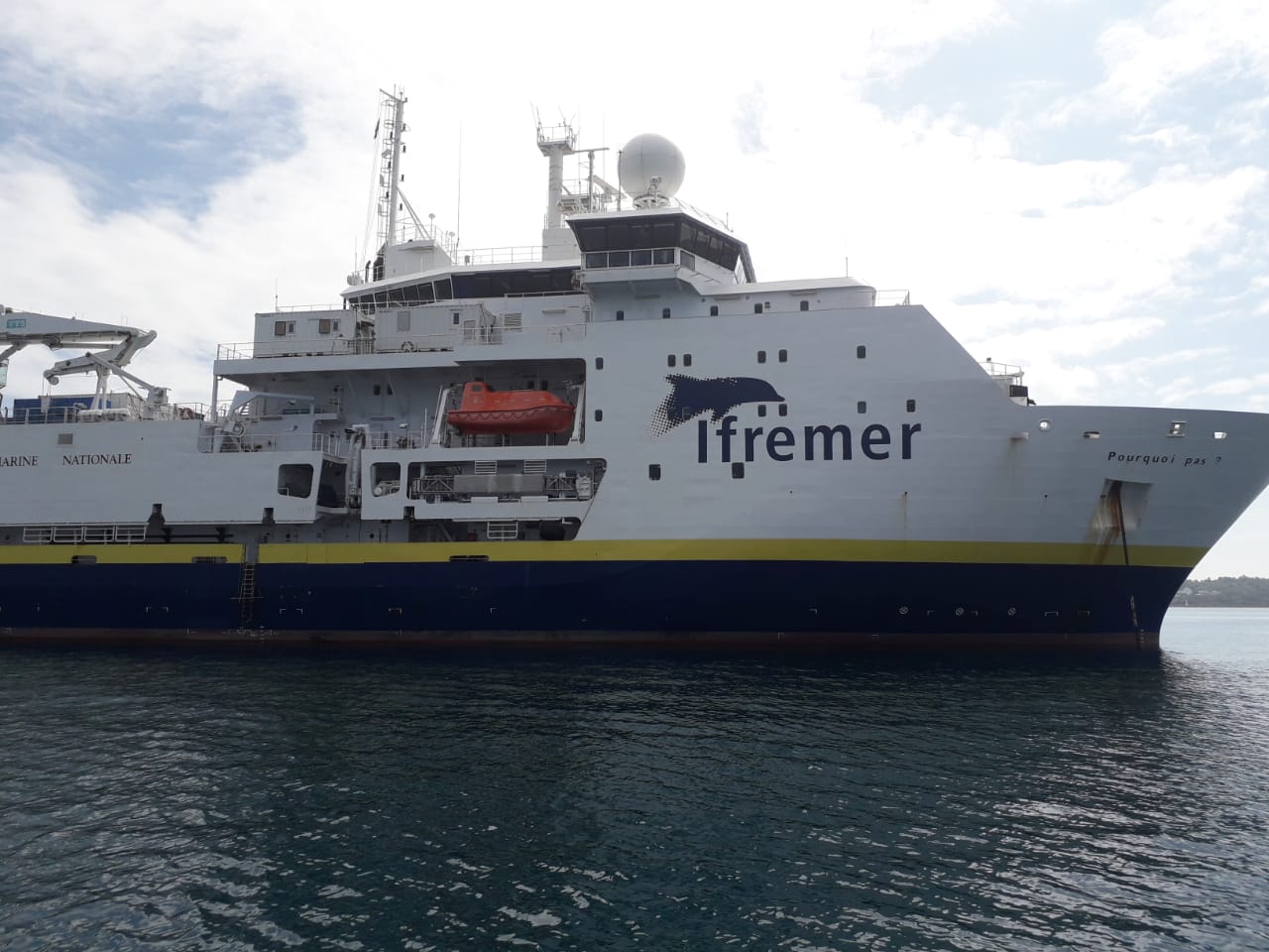 Le Pourquoi pas, vient d’arriver à Mayotte