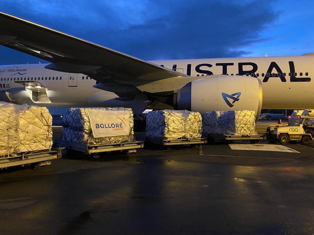 Air Austral opère un vol cargo à Kigali pour le transport de fret humanitaire