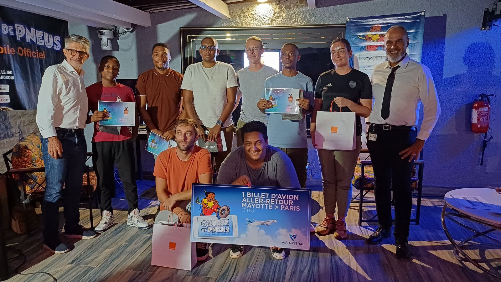 La course de pneus virtuelle, une finale mémorable à Mayotte
