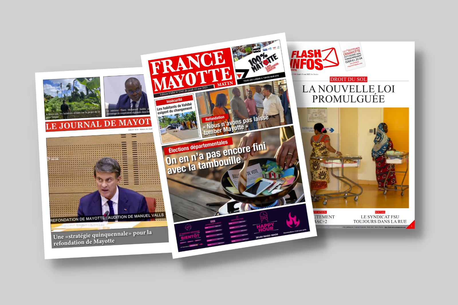 Revue de presse : tensions sociales, réforme institutionnelle et colère à Vahibé