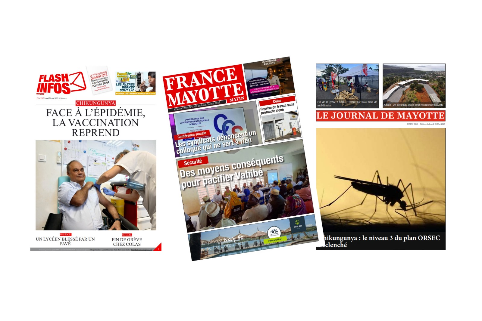 Revue de presse : La vaccination redémarre, les chantiers reprennent