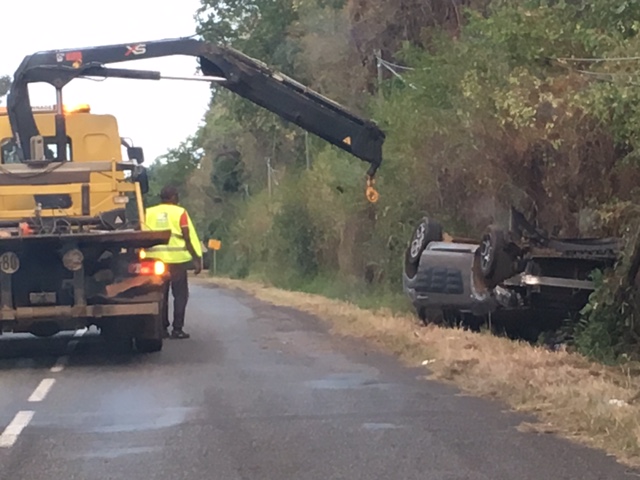 Axe du sud : accident de la route