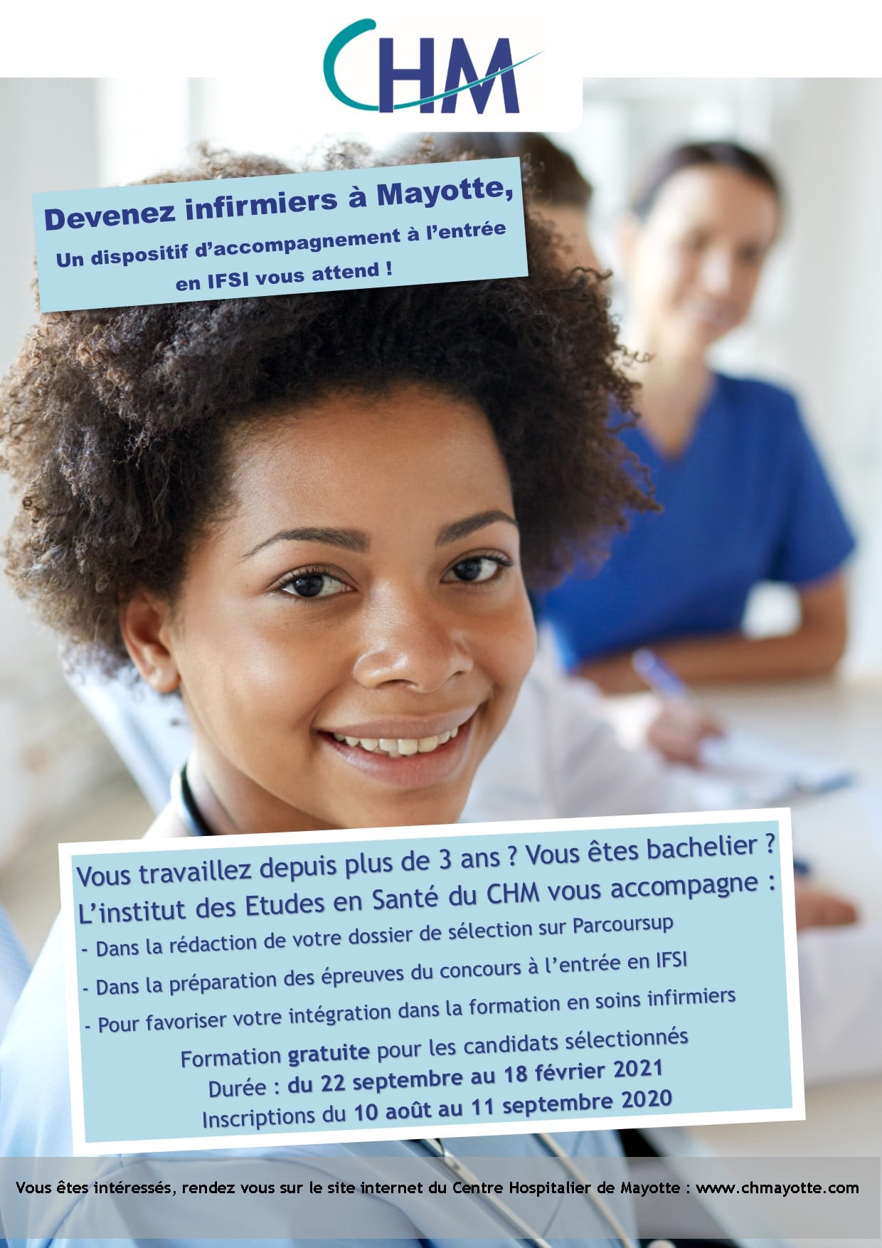 Dispositif d’accompagnement à l’entrée à l’IFSI Mayotte : prolongation des dépôts de candidatures