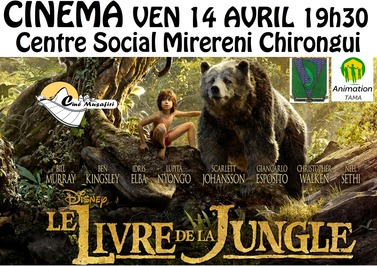 Programme cinéma de vendredi et samedi prochain