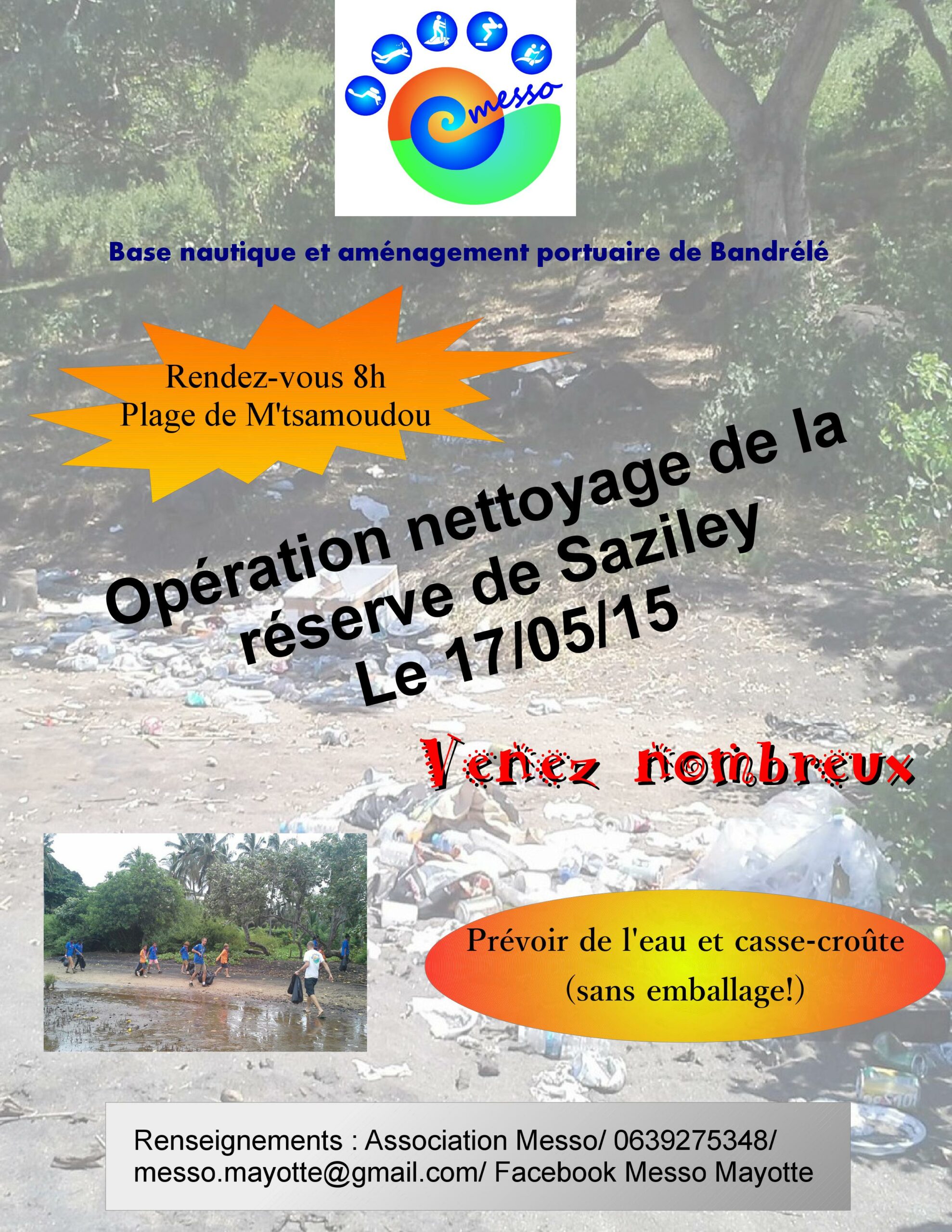 Nettoyage de la réserve de Saziley