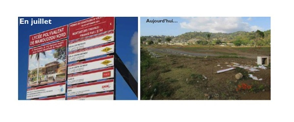 Le chantier évaporé du lycée de Kawéni