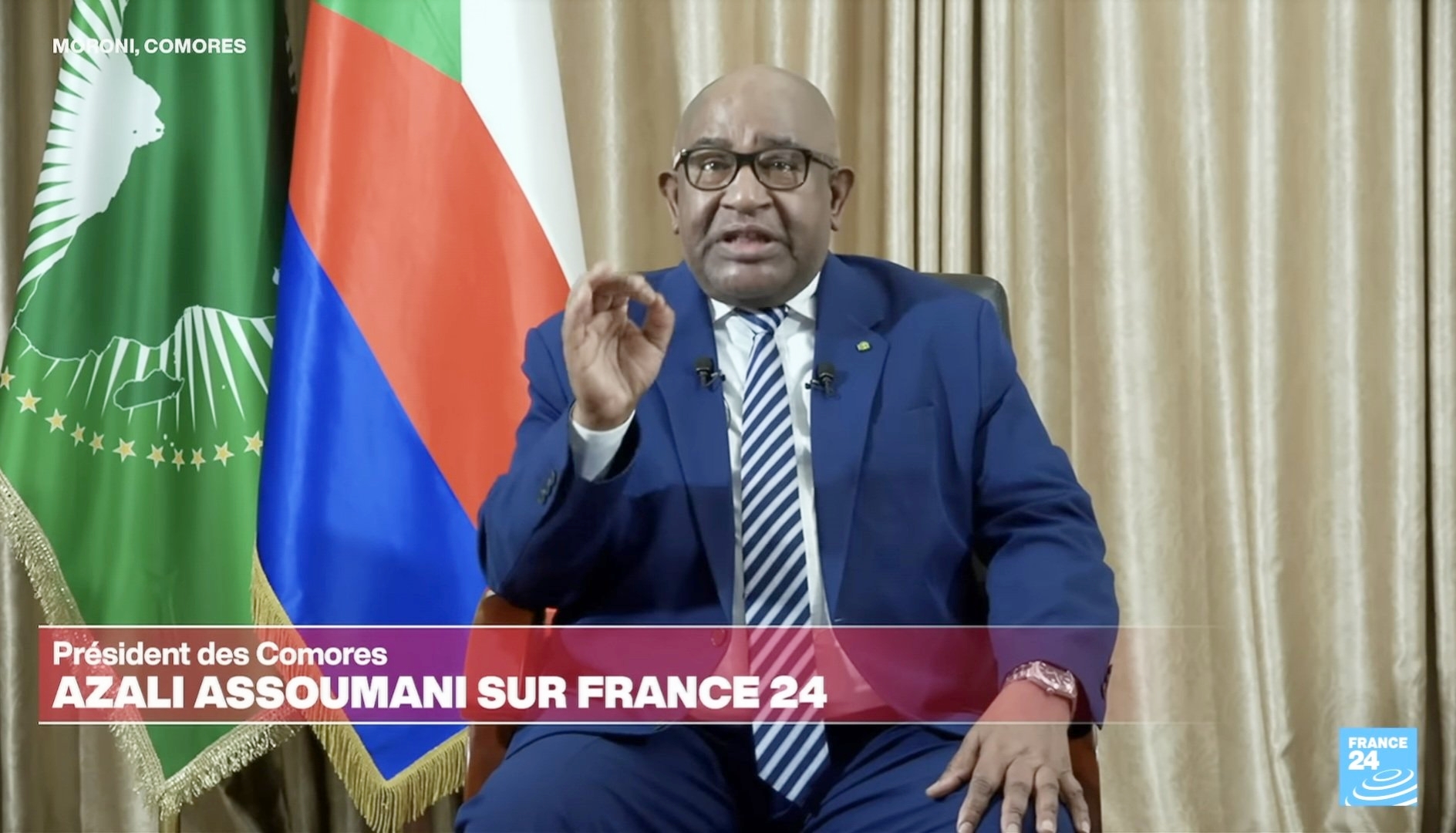 Azali Assoumani  s’oppose fermement aux expulsions des Comoriens en situation irrégulière à Mayotte￼