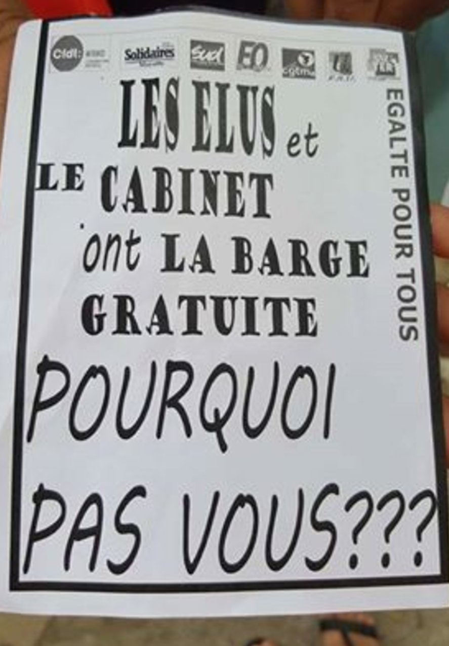 Opération barge gratuite pour tous