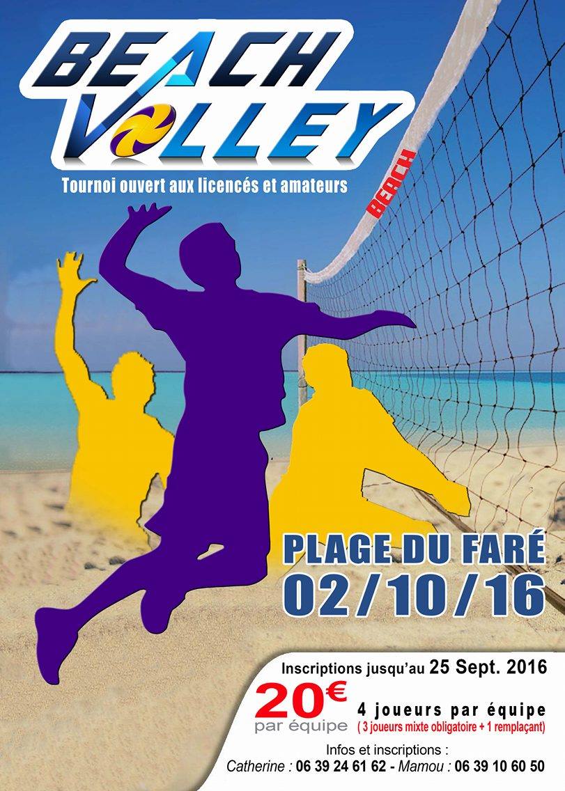 Un beach volley au Faré