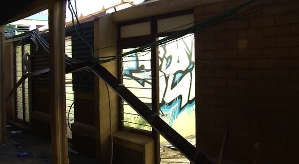 Les anciens locaux de la SIM vandalisés