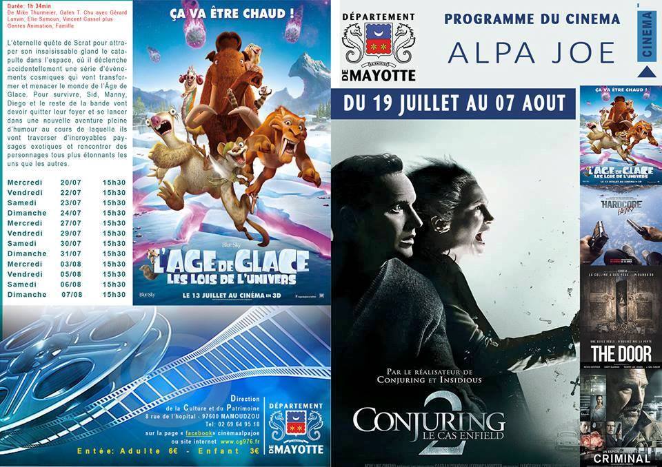 Programmation du cinéma Alpa Joe
