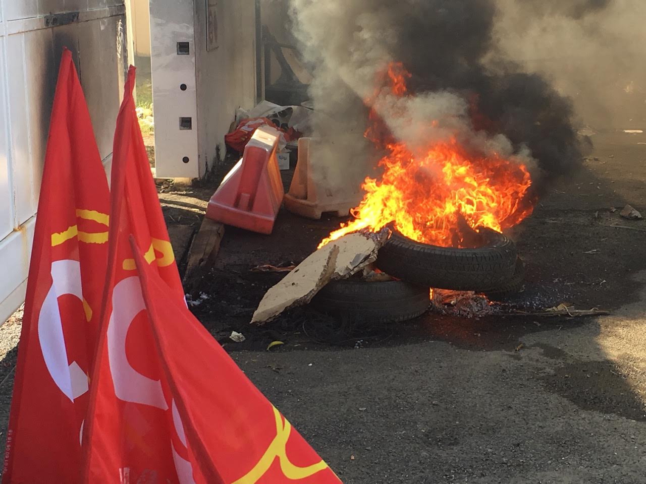 La CGT Réunion apporte son soutien aux employés de la Colas