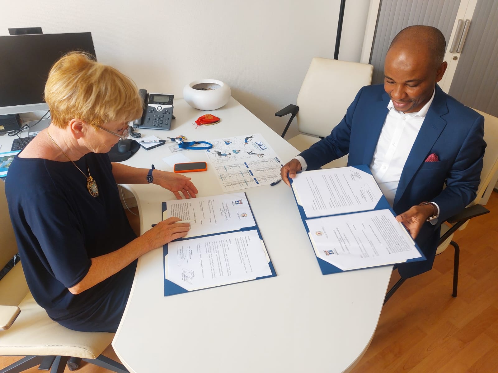 Ambdilwahedou Soumaila signe une convention de partenariat avec la ville de Nice