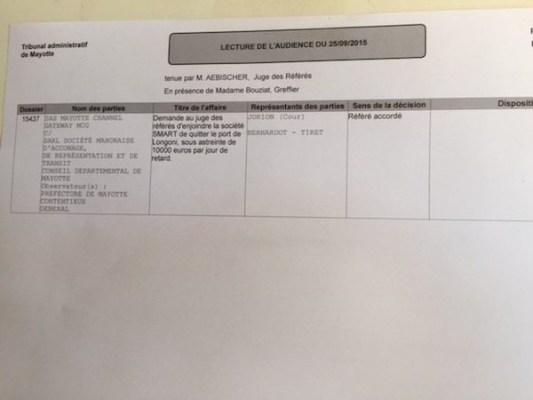 MCG vs SMART : la SMART expulsée