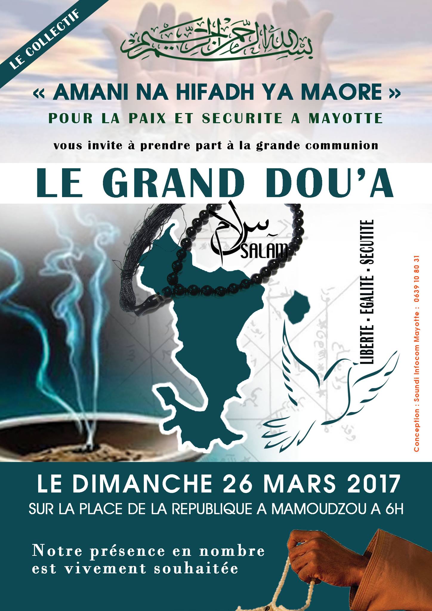 Grand Dou’a pour la Paix et la Sécurité de Mayotte ce dimanche