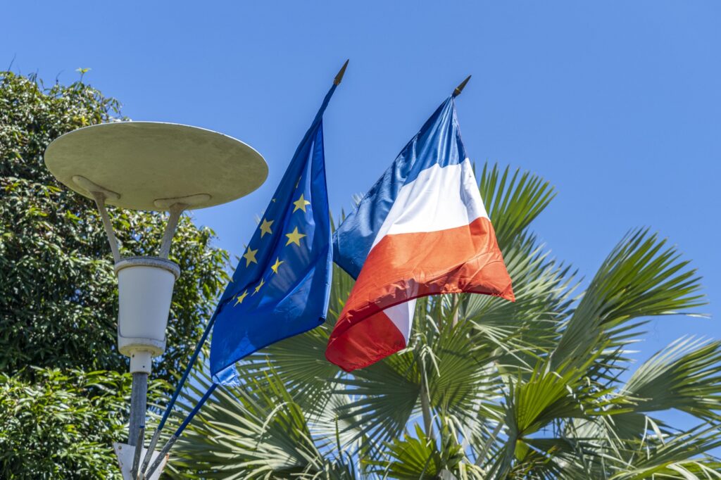 drapeau europe france a mayotte