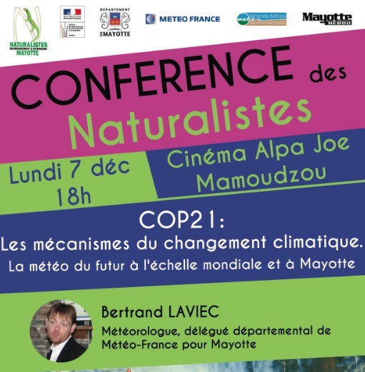 Objectif COP 21 : 3ème conférence des Naturalistes animée par Bertrand Laviec