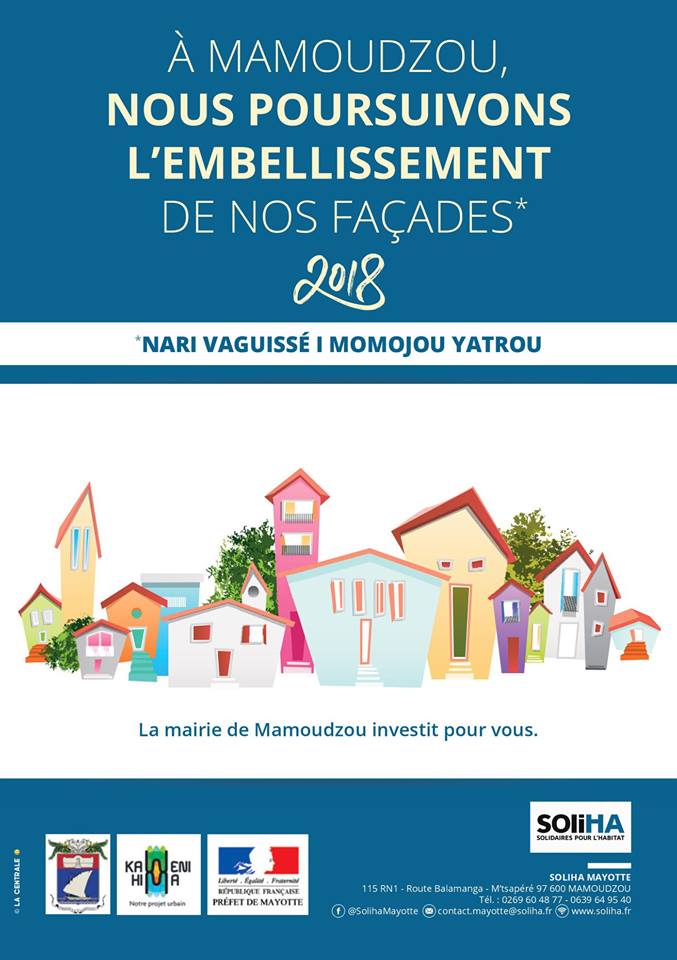 L’opération d’embellissements de façades se poursuit à Kawéni