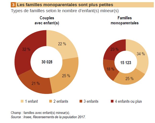 La famille du 101e département français est assimila-ble à celle d’un pays en voie de développement