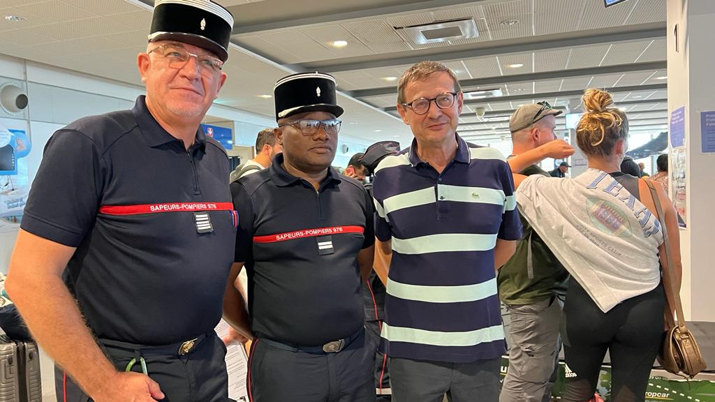 Les soldats du feu mahorais partis en métropole de retour à Mayotte (en images)