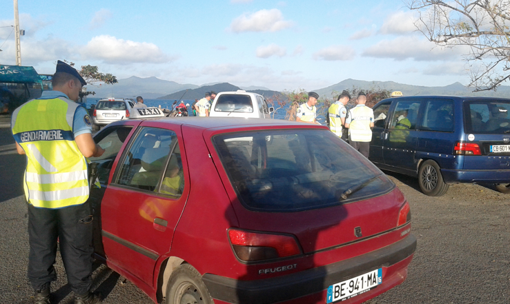 Opération de contrôles des taxis en Petite-Terre