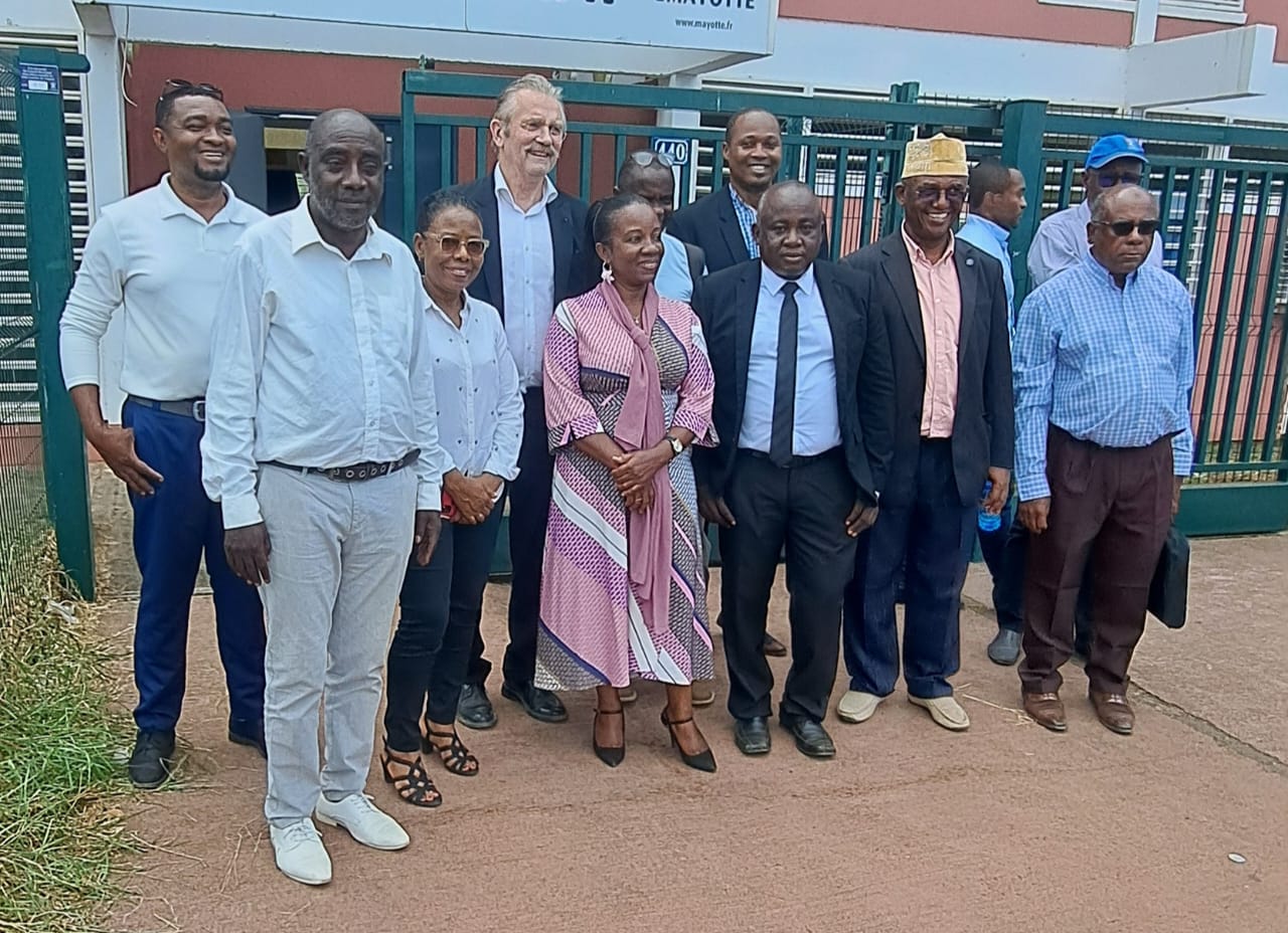 Frédéric Thiriez en visite officielle à Mayotte