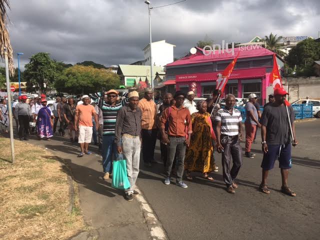 La grande marche de solidarité aux employés de Colas a eu lieu ce matin