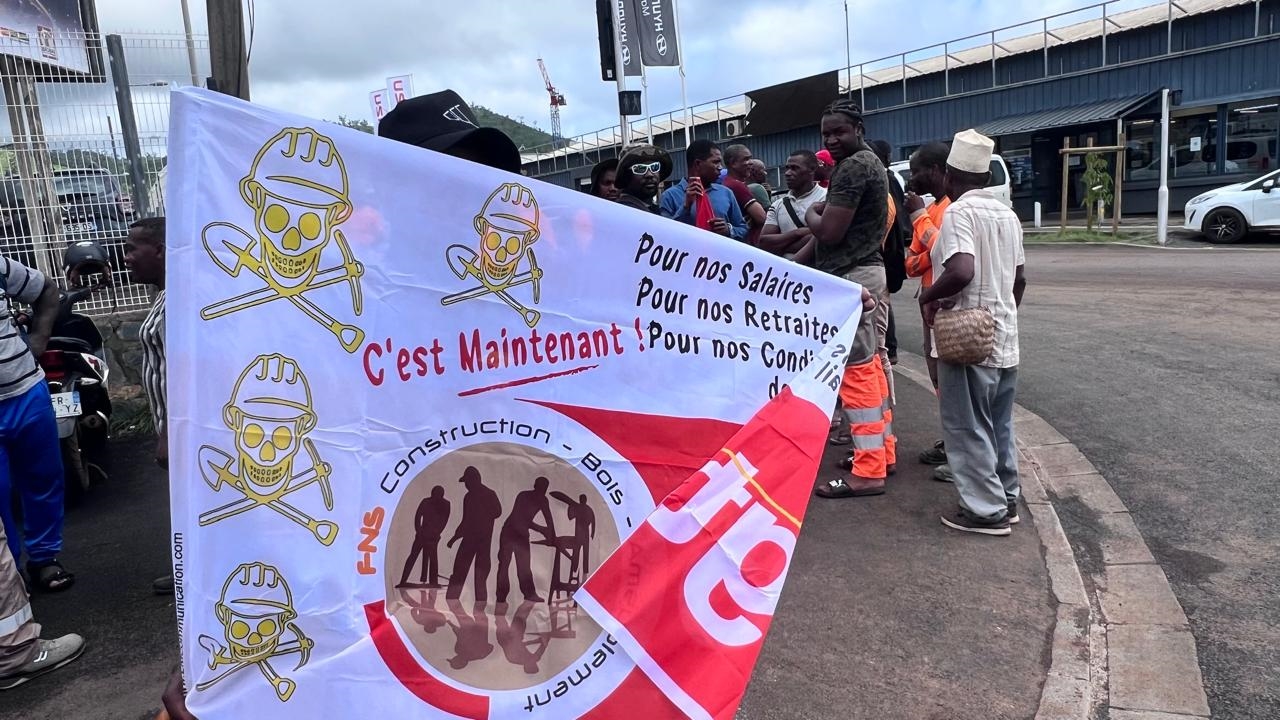 Début de grève chez Colas