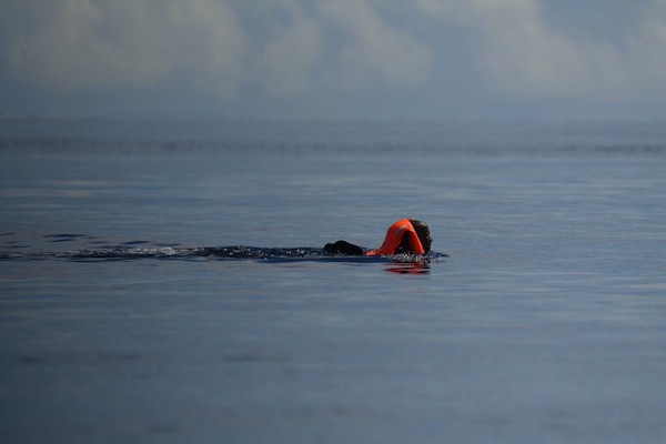 Un homme à la mer…