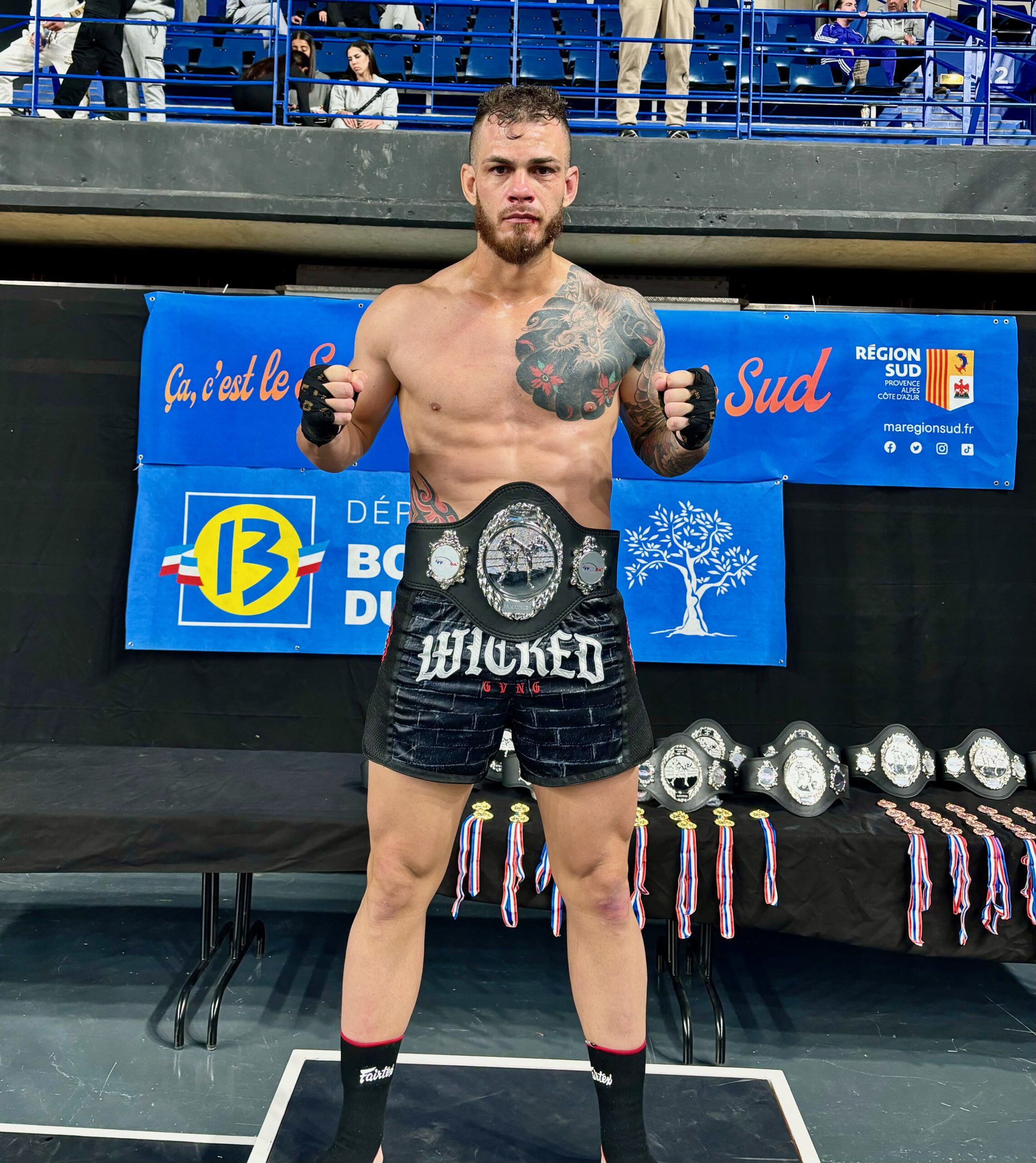 Maxime Rochefeuille, champion de France de K1 Rules