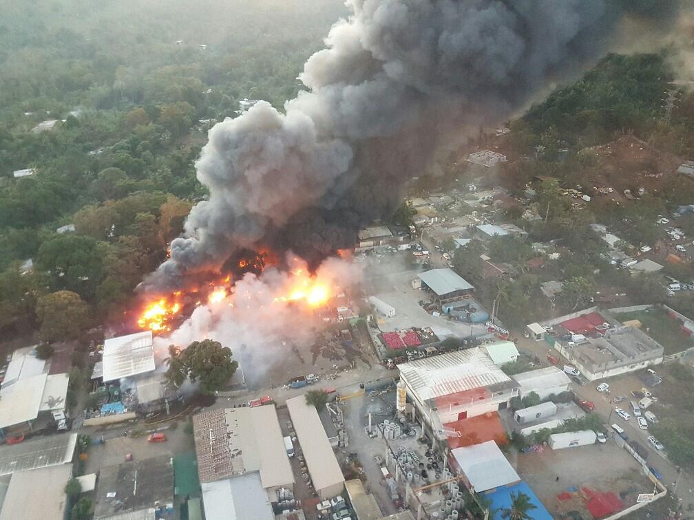 Incendie chez Enzo Technic Recyclage : le feu est très actif mais sous contrôle