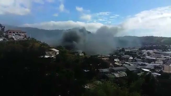 Incendie sur les hauteurs des terrains Batrolo (vidéo)