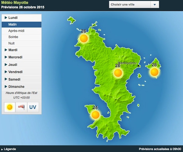 Les prévisions saisonnières à Mayotte