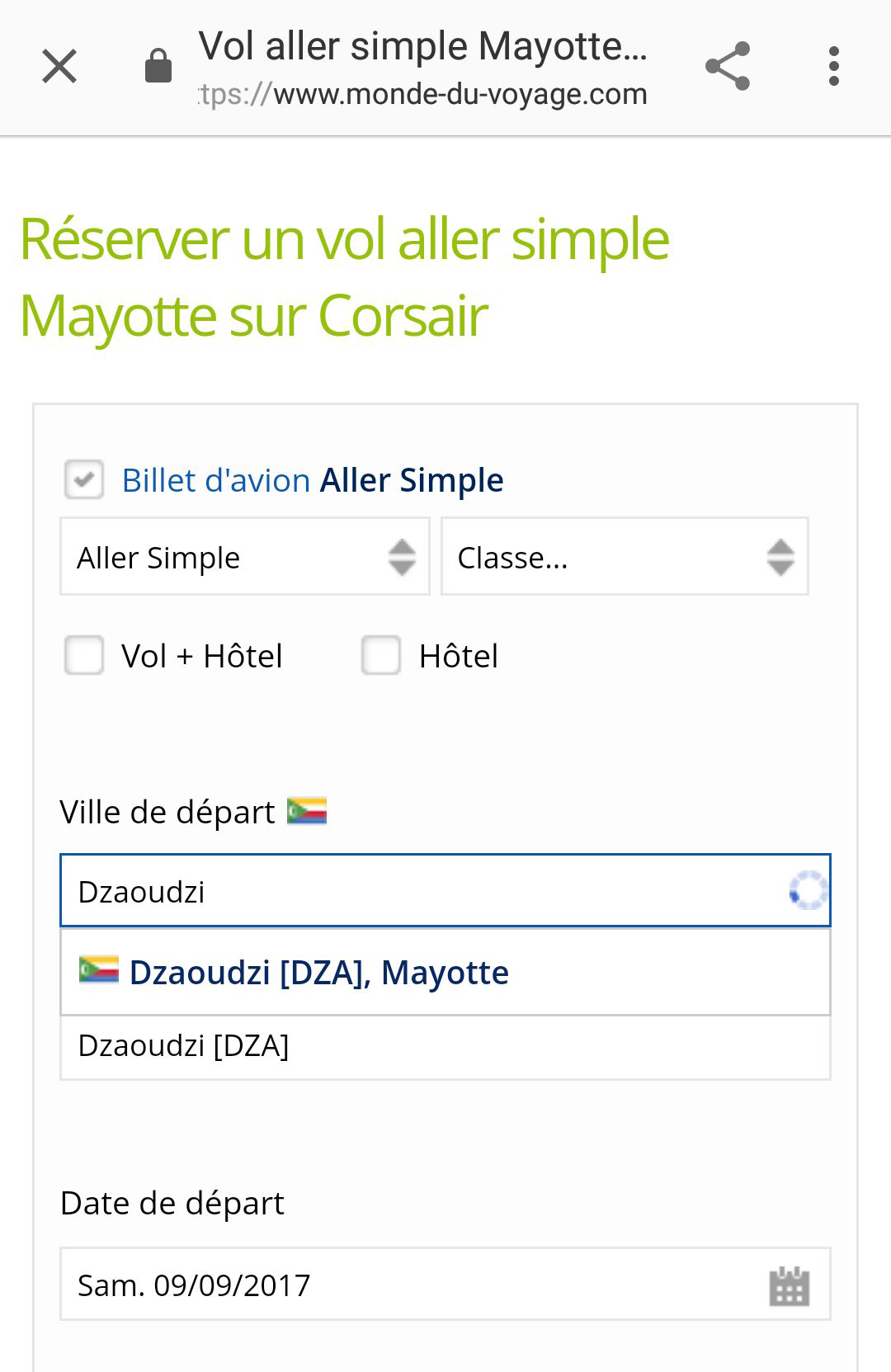 L’agence monde-du-voyage.com situe Mayotte… aux Comores