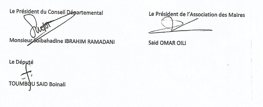 Motion signée par les élus