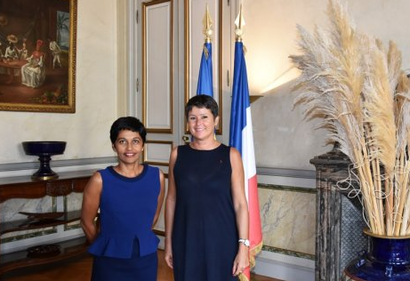 Ericka Bareigts reçoit Nathalie Costantini