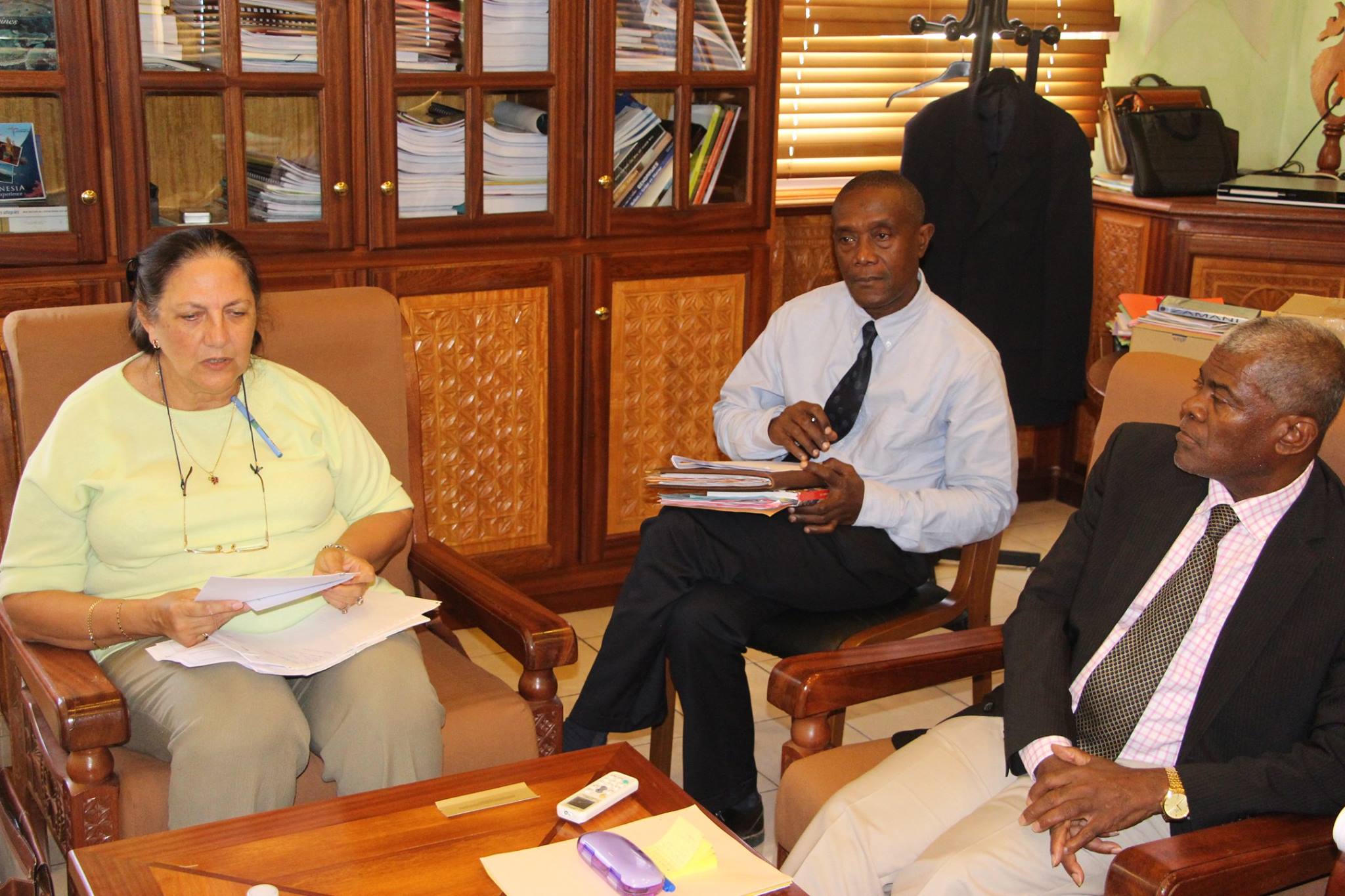 Le président du CD reçoit Ida Nel