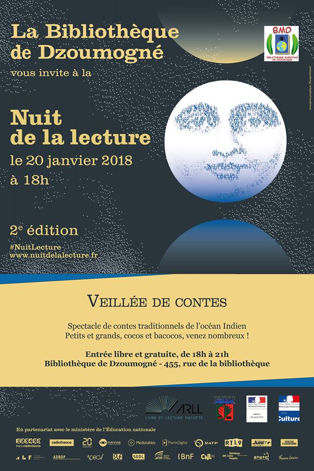 Nuit de la lecture à la Bibliothèque de Dzoumogné