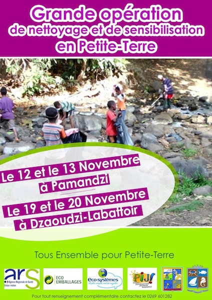 Grande opération de nettoyage et de sensibilisation en Petite Terre