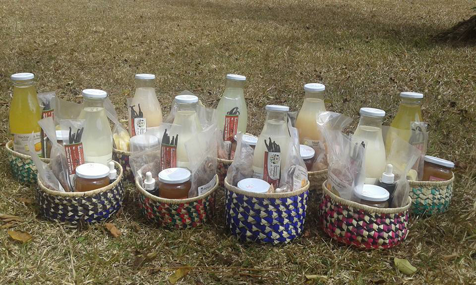 Idée cadeau : Des paniers garnis Saveurs et Senteurs de Mayotte