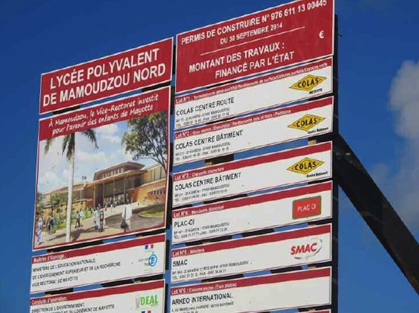 Lycée de Kawéni : reprise imminente des travaux