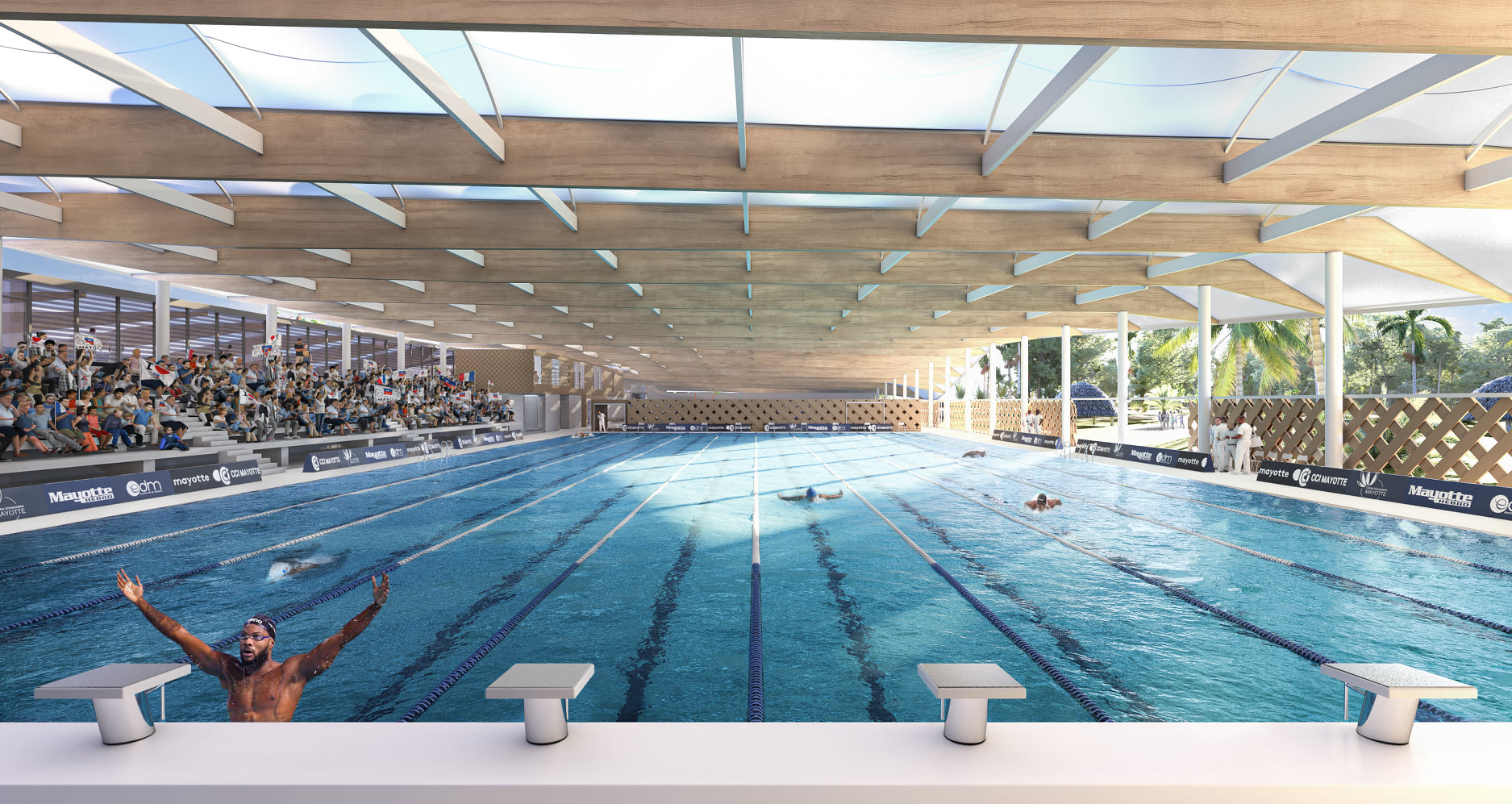 On ne sait pas si on aura les jeux des îles, mais la piscine olympique est sur les rails