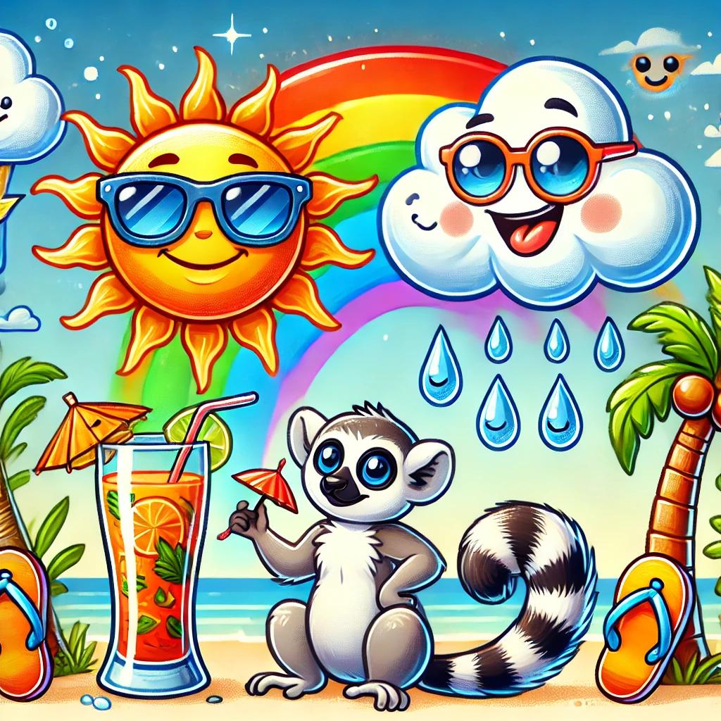 Le soleil joue à cache cache avec les nuages !