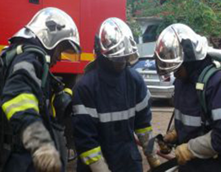 Bus des croisiéristes en feu