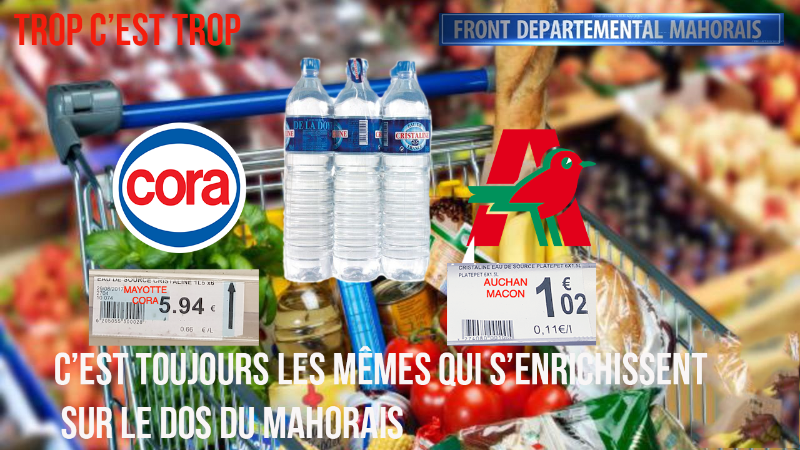 Le Front Départemental Mahorais s’insurge face aux prix pratiqués à Mayotte